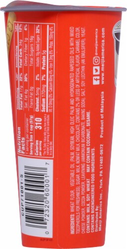 Meiji® Yan Yan Cracker Sticks with Chocolate Dip Perspective: back