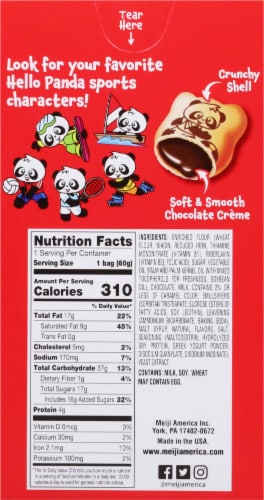Meiji® Hello Panda Chocolate Perspective: back