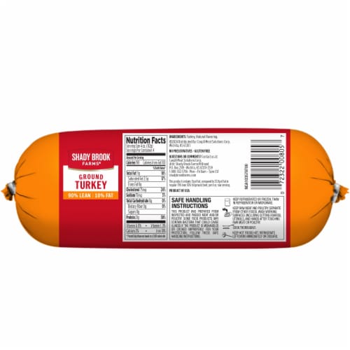 Shady Brook Farms® 90% Lean Ground Turkey Roll Perspective: back