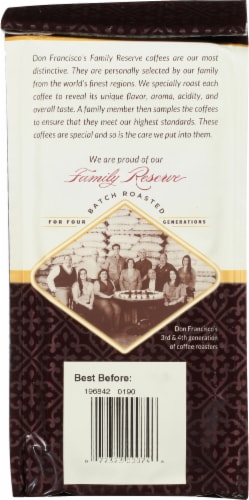 Don Francisco's Coffee Family Reserve® Hazelnut Cream Medium Roast Ground Coffee Perspective: back