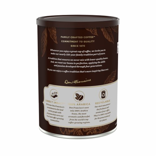 Don Francisco's® 100% Colombia Supremo Medium Roast Ground Coffee Perspective: back