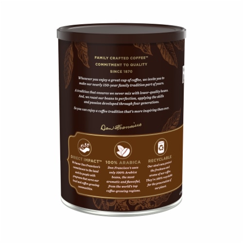 Don Francisco's® French Roast Dark Roast Ground Coffee Perspective: back