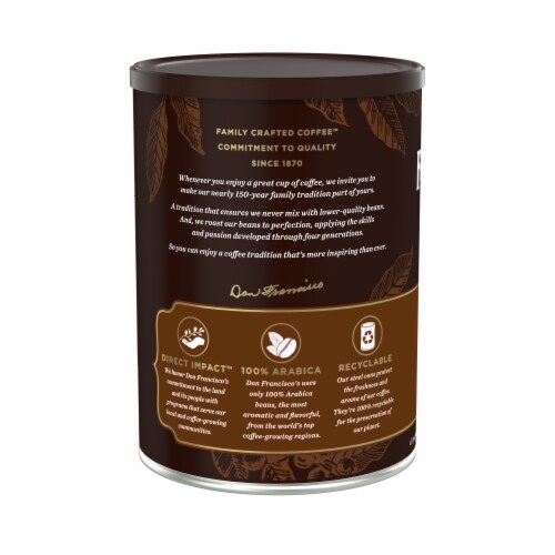 Don Francisco's® French Roast Dark Roast Ground Coffee Perspective: back