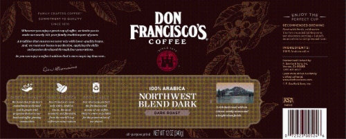Don Francisco's® Northwest Blend Dark Roast Ground Coffee Perspective: back