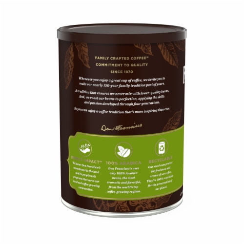 Don Francisco's® Decaf 100% Colombian Medium Roast Ground Coffee Perspective: back