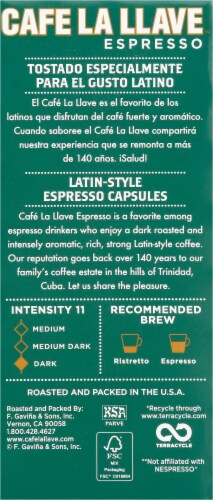 Cafe La Llave® Espresso Pods Perspective: back