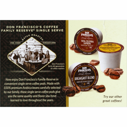 Don Francisco's® Coffee Family Reserve Kona Blend Medium Roast Coffee Pods Perspective: back