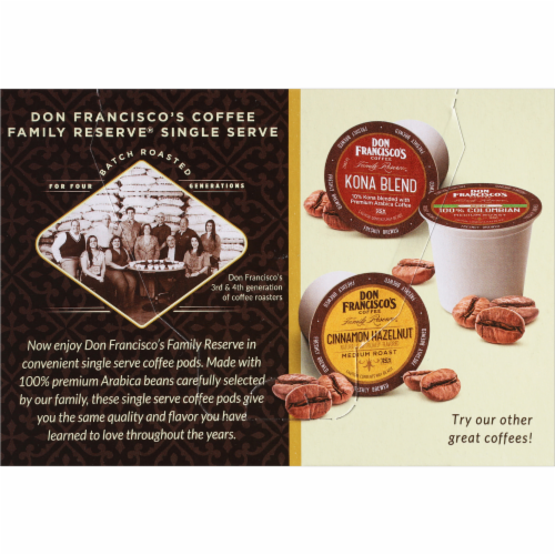 Don Francisco's® Blueberry Medium Roast Single Serve Coffee Pods Perspective: back