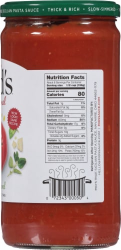 Mid's® Traditional Pasta Sauce Perspective: back