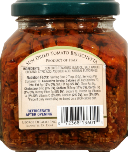 Delallo® Sun-Dried Tomato Bruschetta Perspective: back