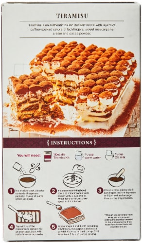 DeLallo® Tiramisu Dessert Kit Perspective: back