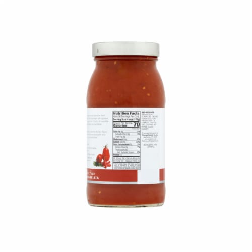 DeLallo® Pomodoro Fresco Spicy Arrabbiata Pasta Sauce Perspective: back