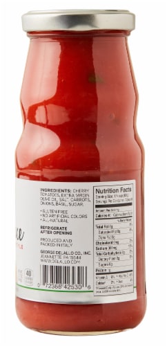 DeLallo® Italian Margherita Style Pizza Sauce Perspective: back