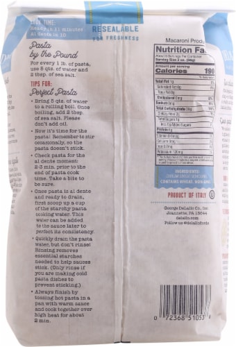 Delallo® Penne Rigate No 36 Pasta Perspective: back