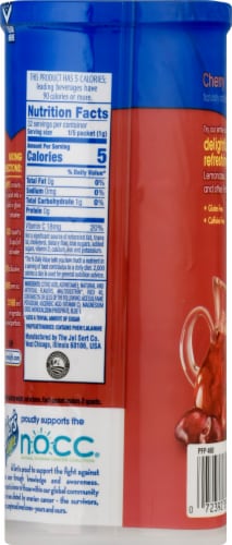 Wyler's Light Cherry Low Calorie Drink Mix Packets Perspective: back