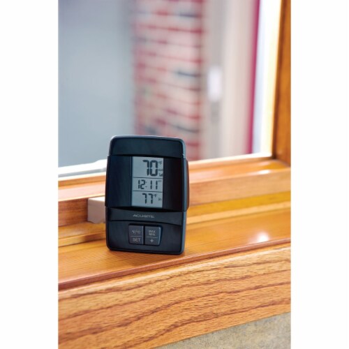 AcuRite® Wireless Thermometer With Clock Perspective: back