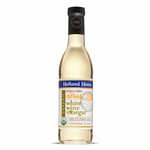 Holland House® Organic Citrus Flavored White Wine Vinegar Perspective: back