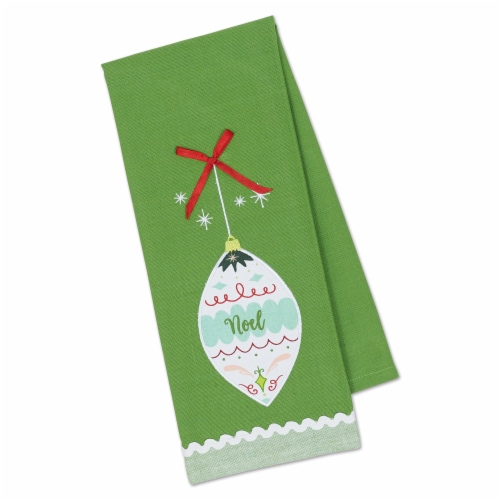 Design Imports CAMZ10855 Noel Embellished Dish Towel Perspective: back