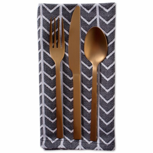 Design Imports CAMZ10891 Black Buffalo Check Potholder & Dish Towel Kitchen Set Perspective: back