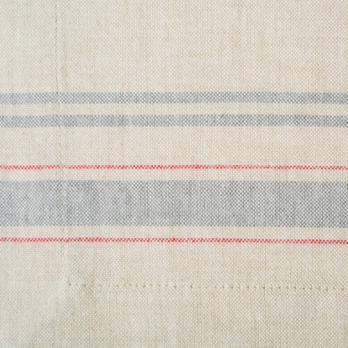 DII Gray French Stripe Placemat (Set of 6) Perspective: back