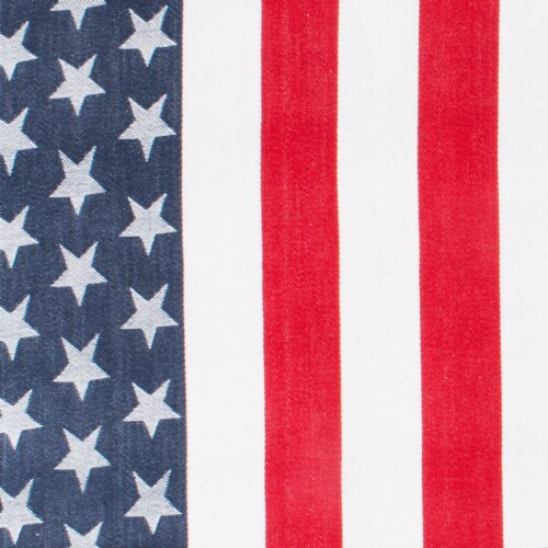 DII Stars & Stripes Tablecloth 70 Round Perspective: back