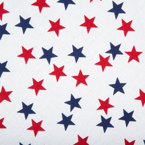 DII Americana Stars Print Tablecloth 70 Round Perspective: back