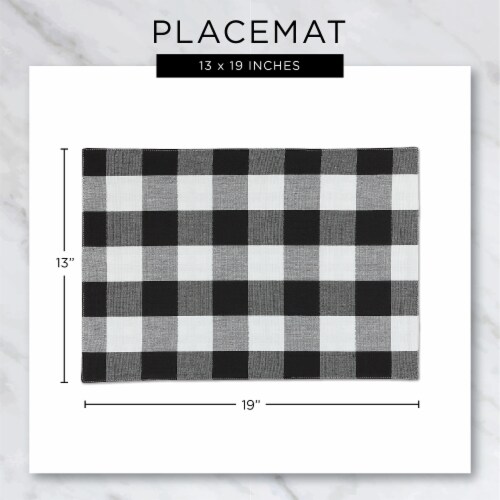 DII Garden Floral Print Outdoor Placemat (Set of 6) Perspective: back