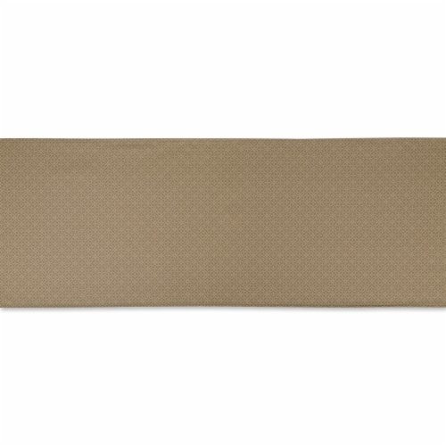 Dii Stone Tonal Lattice Print Outdoor Table Runner Perspective: back