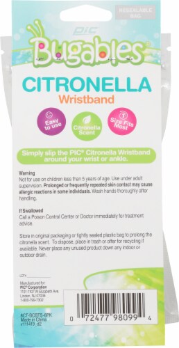 Bugables® Citronella Wristbands Perspective: back