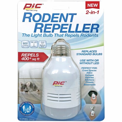 PIC Rodent Repeller LED Bulb (PCOLEDRR)(LED-RR) Perspective: back