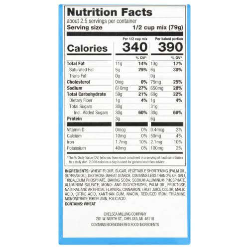 Jiffy® Apple Cinnamon Muffin Mix Perspective: back