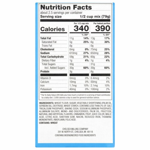 Jiffy® Apple Cinnamon Muffin Mix Perspective: back