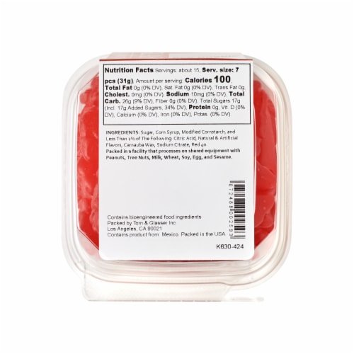 Torn & Glasser Red Nordic Gummi Fish Perspective: back