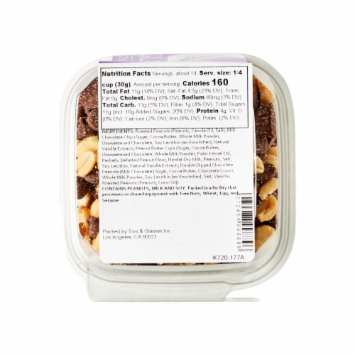 Torn & Glasser Peanut Butter and Chocolate Trail Mix Perspective: back