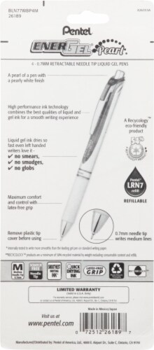 Pentel EnerGel Pearl Liquid Gel Pens Perspective: back