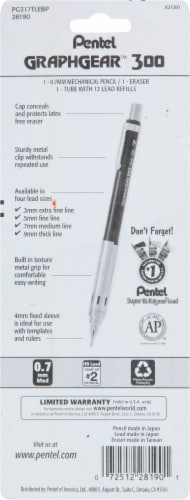 Pentel Graphgear™ 300 Mechanical Pencil Pack Perspective: back