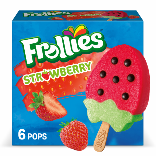 Frollies Strawberry Fruity Ice Pops, 6 Count Perspective: back