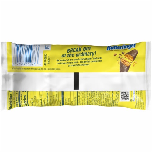 Nestle Butterfinger Loaded King Size Ice Cream Bar Perspective: back