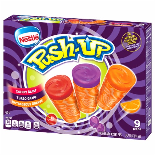 Nestle® Push Up Cherry Orange Grape Variety Pops Perspective: back