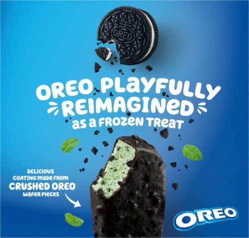 OREO® Mint Frozen Dessert Dairy Bars Perspective: back
