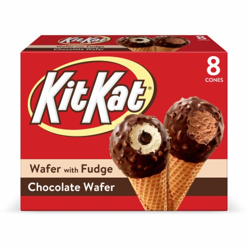 Kit Kat Chocolate Sundae Frozen Dairy Dessert Cones Perspective: back