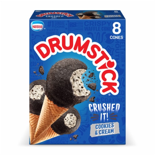 Drumstick Cookies & Cream Dessert Cones Perspective: back