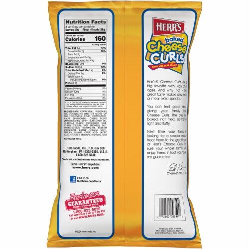 Herr's® Baked Cheese Curls Perspective: back