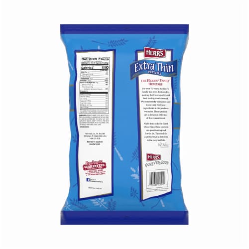 Herr's Extra Thin Pretzels One Pounder Perspective: back