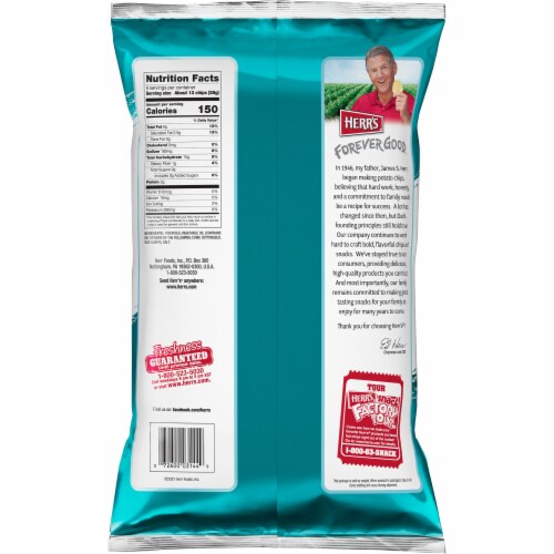 Herr's® Crisp 'N Tasty Potato Chips Perspective: back