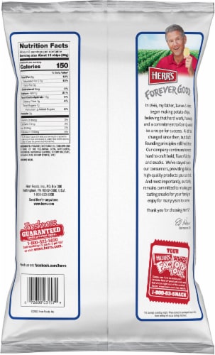 Herr's® Salt & Vinegar Potato Chips Perspective: back
