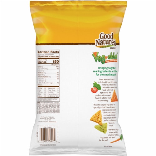 Good Natured Selects™ Gluten Free Veg-ables!® Crispy Potato/Veggie Snacks Perspective: back