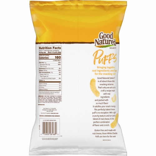 Good Natured Selects™ Gluten-Free White Cheddar Puffs Snack Perspective: back
