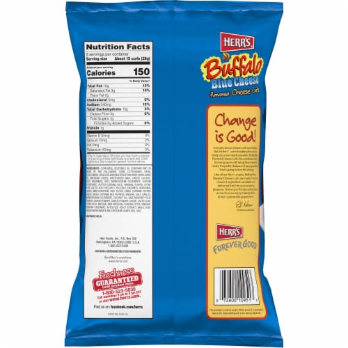 Herr's® Buffalo Blue Cheese Flavored Cheese Curls Perspective: back
