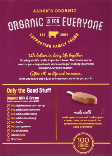 Alden's Organic Fudge Bars Perspective: back